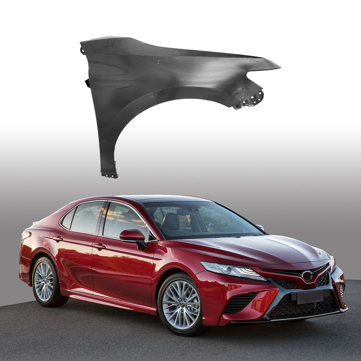 Replacement FRONT FENDER, RH, 2018-2022 Toyota Camry, 53801-33200, (Steel)