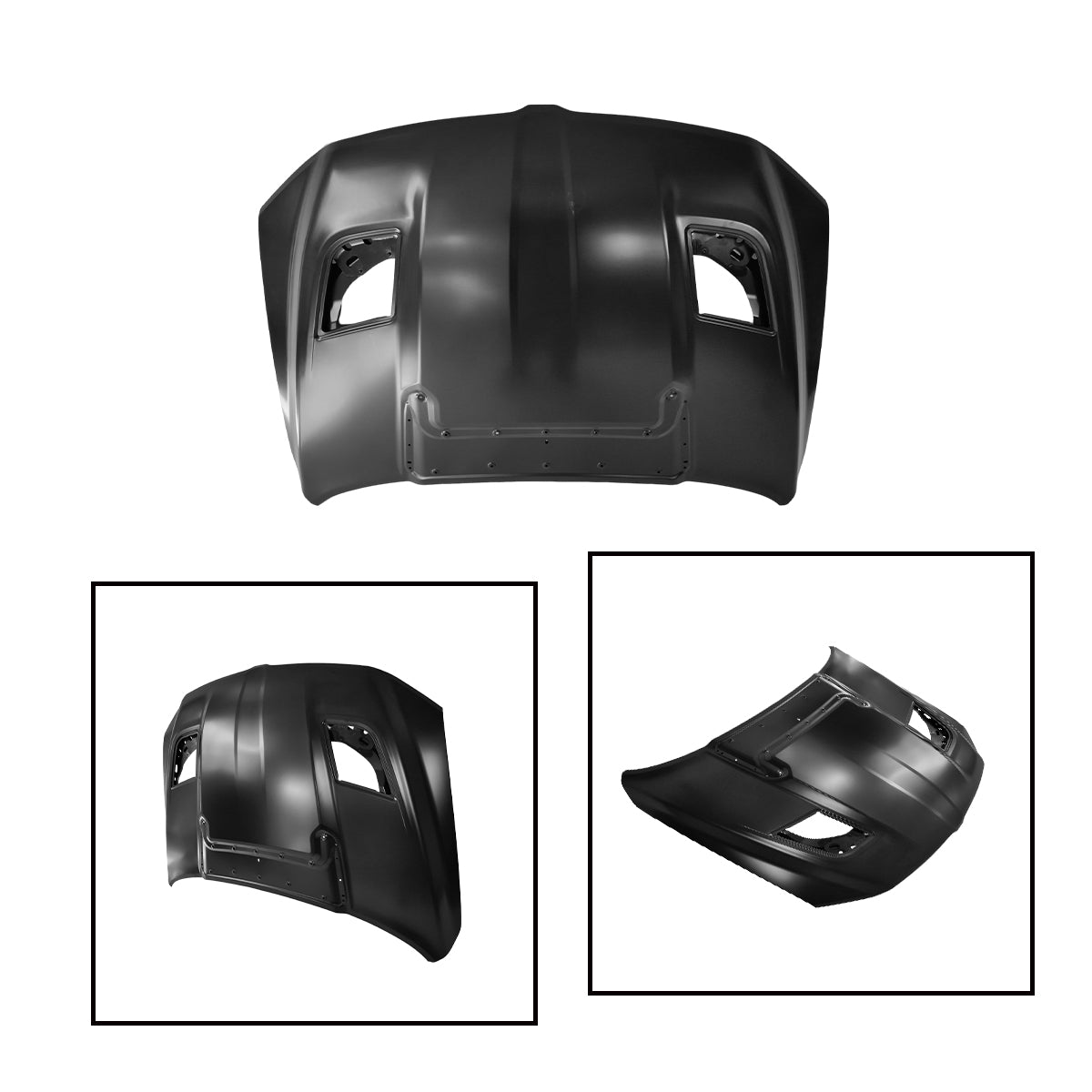 Replacement Hood, Base, 2019-2024 Ram 1500 Rebel(With Vents), (ALUM)