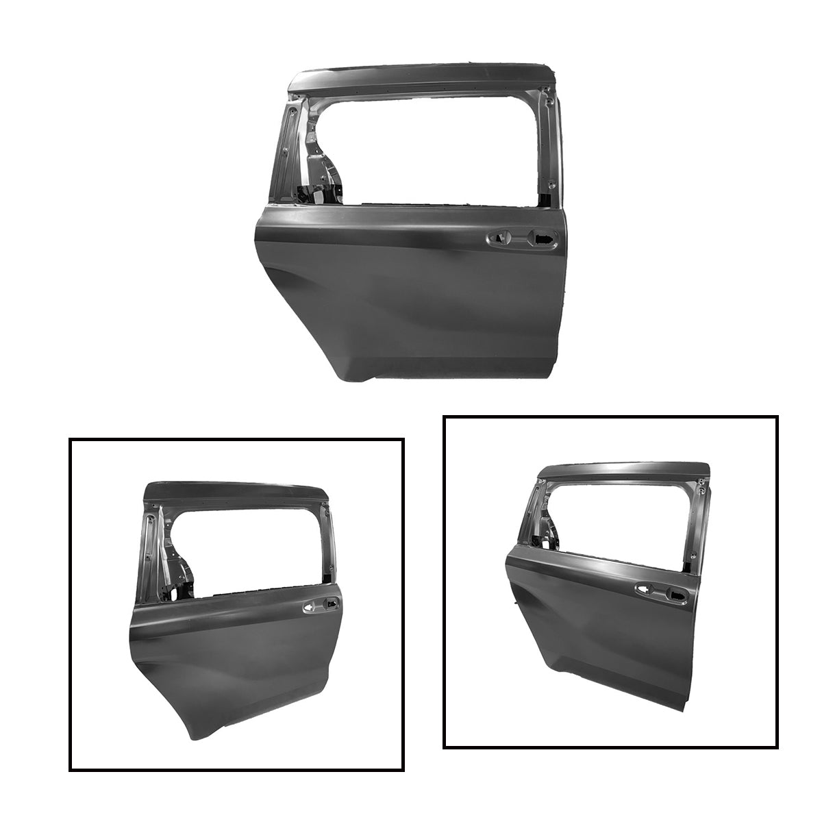 Replacement REAR DOOR, RH, 2021-2023 Toyota Sienna, 67003-08090, (Alum)