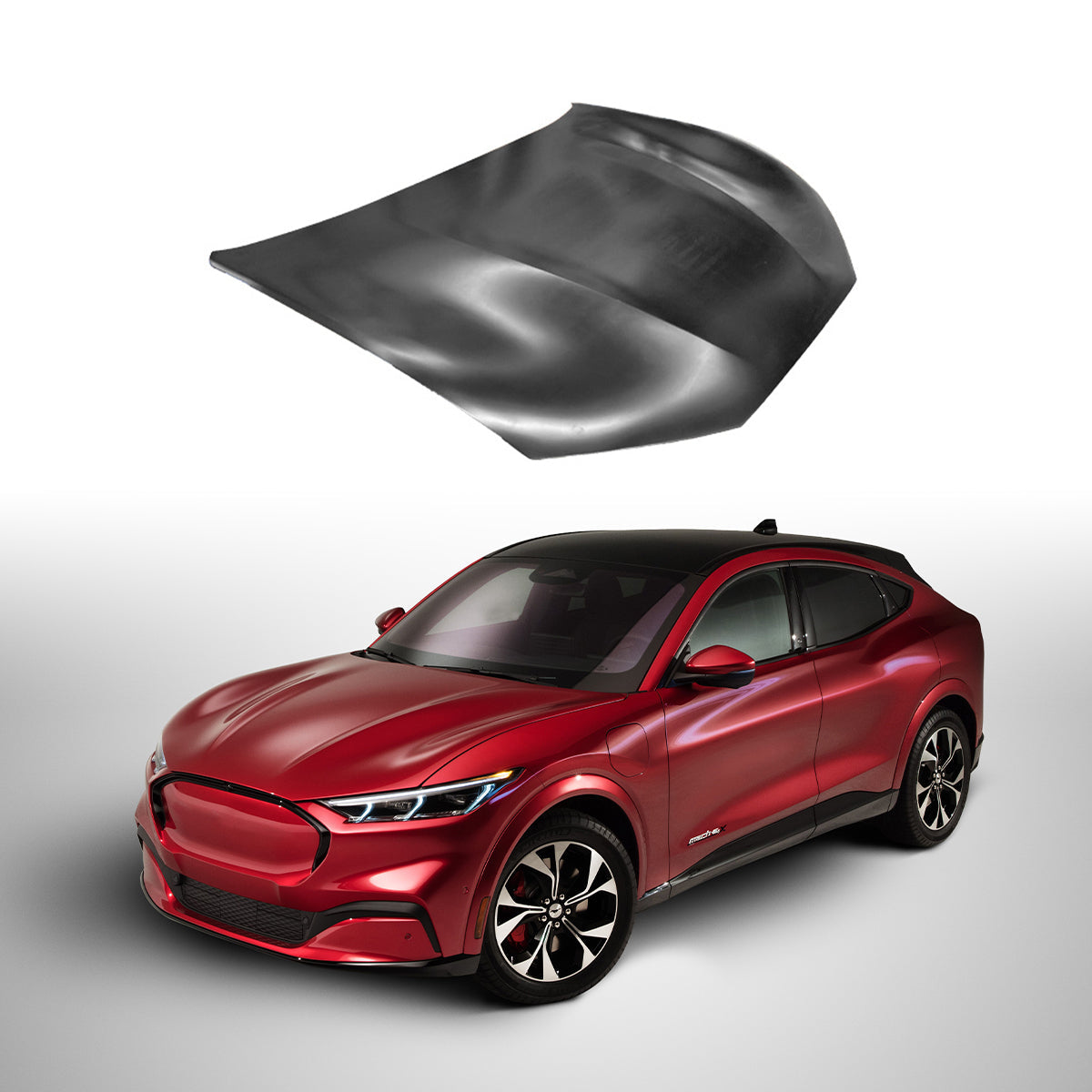 Replacement HOOD, 2021-2023 Ford Mustang EV, (Alum)