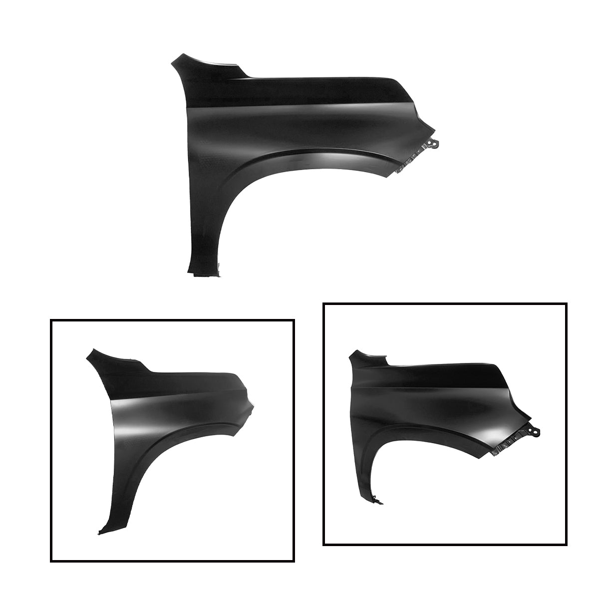 Replacement FRONT FENDER, RH, 2021-2023 GMC Suburban, 84384211, (Alum)