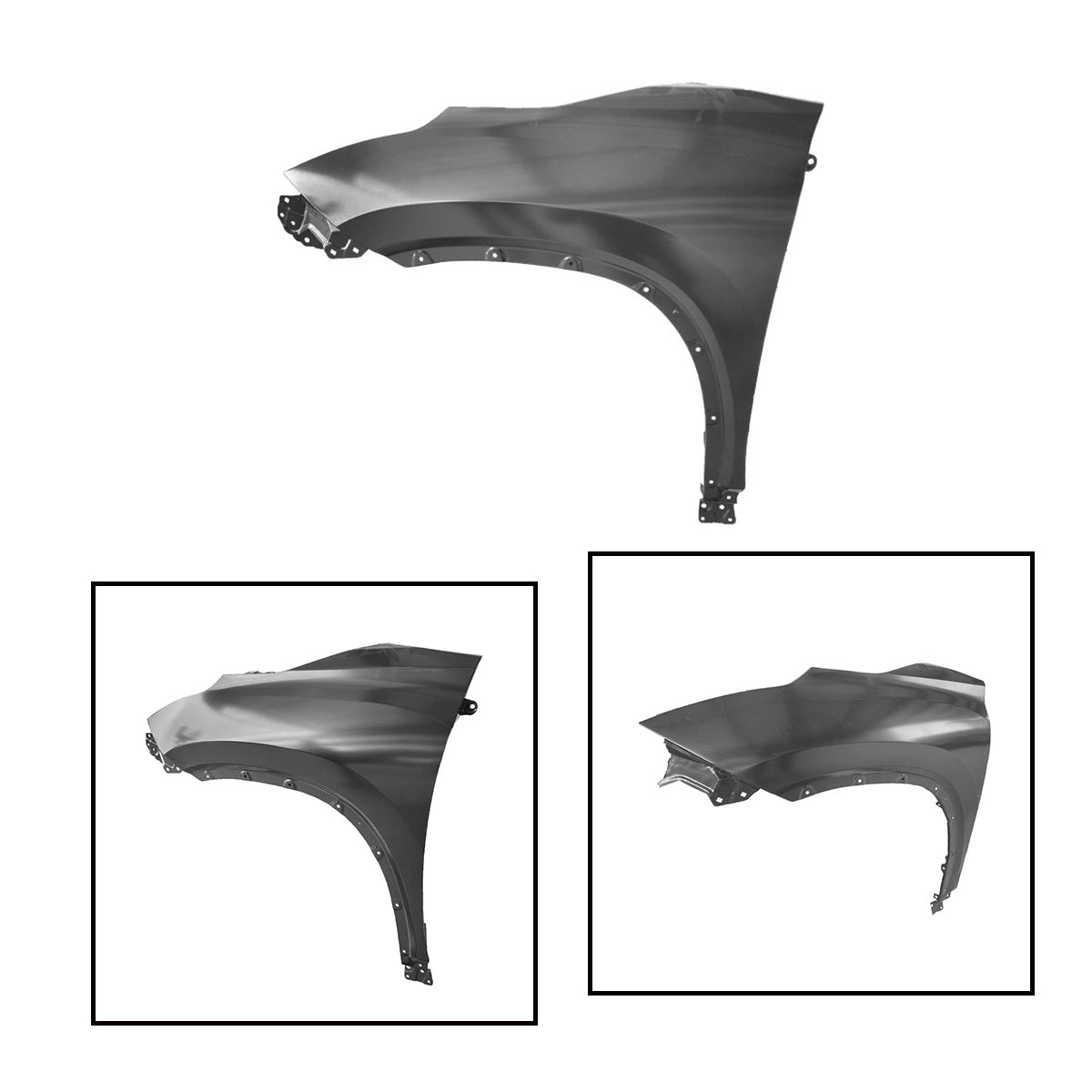 Replacement FRONT FENDER, LH, 2021-2023 Toyota Highlander, (Steel)