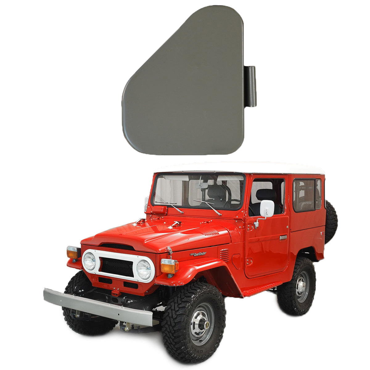 Kick Vent Door with Stopper RH, for FJ40, FJ45 Toyota Land Cruiser