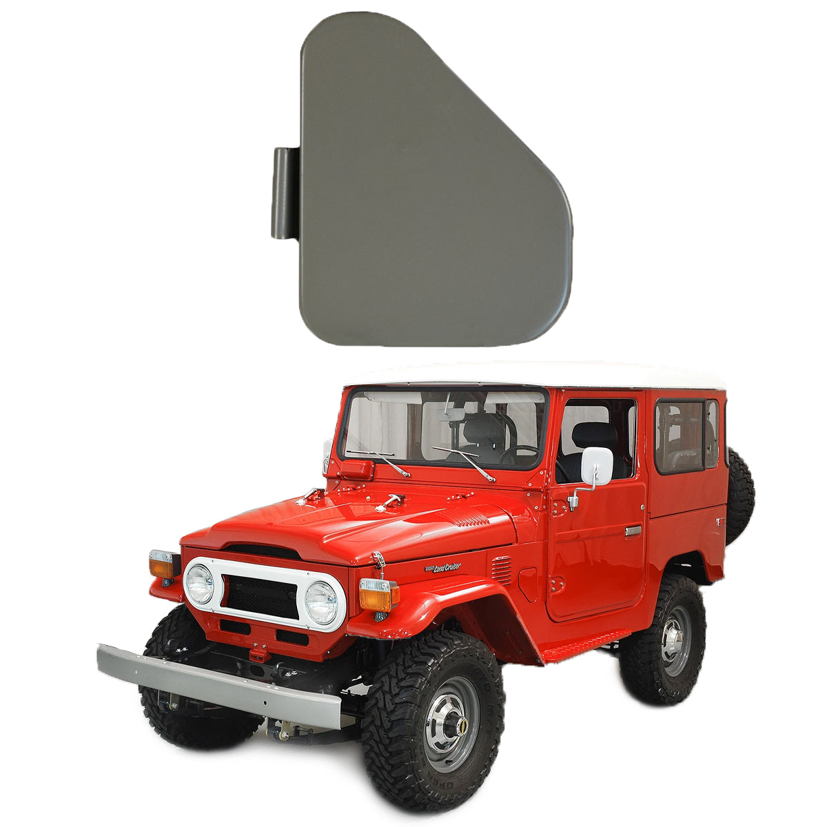 Kick Vent Door with Stopper LH, for FJ40, FJ45 Toyota Land Cruiser