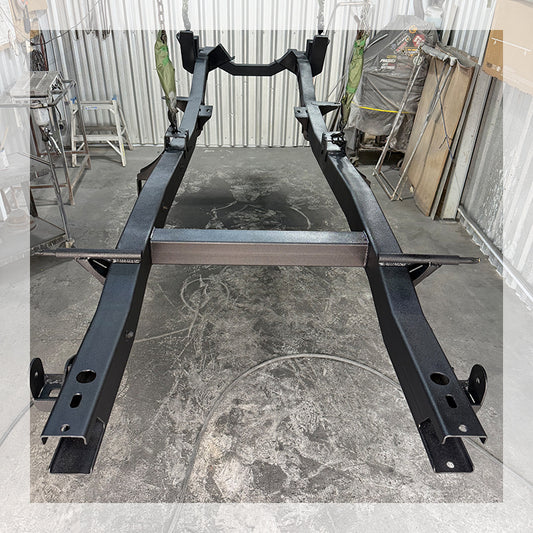 Full Steel Frame Chassis for 1966–1977 Classic Ford Bronco | OEM-Style Bronco Frame Replacement