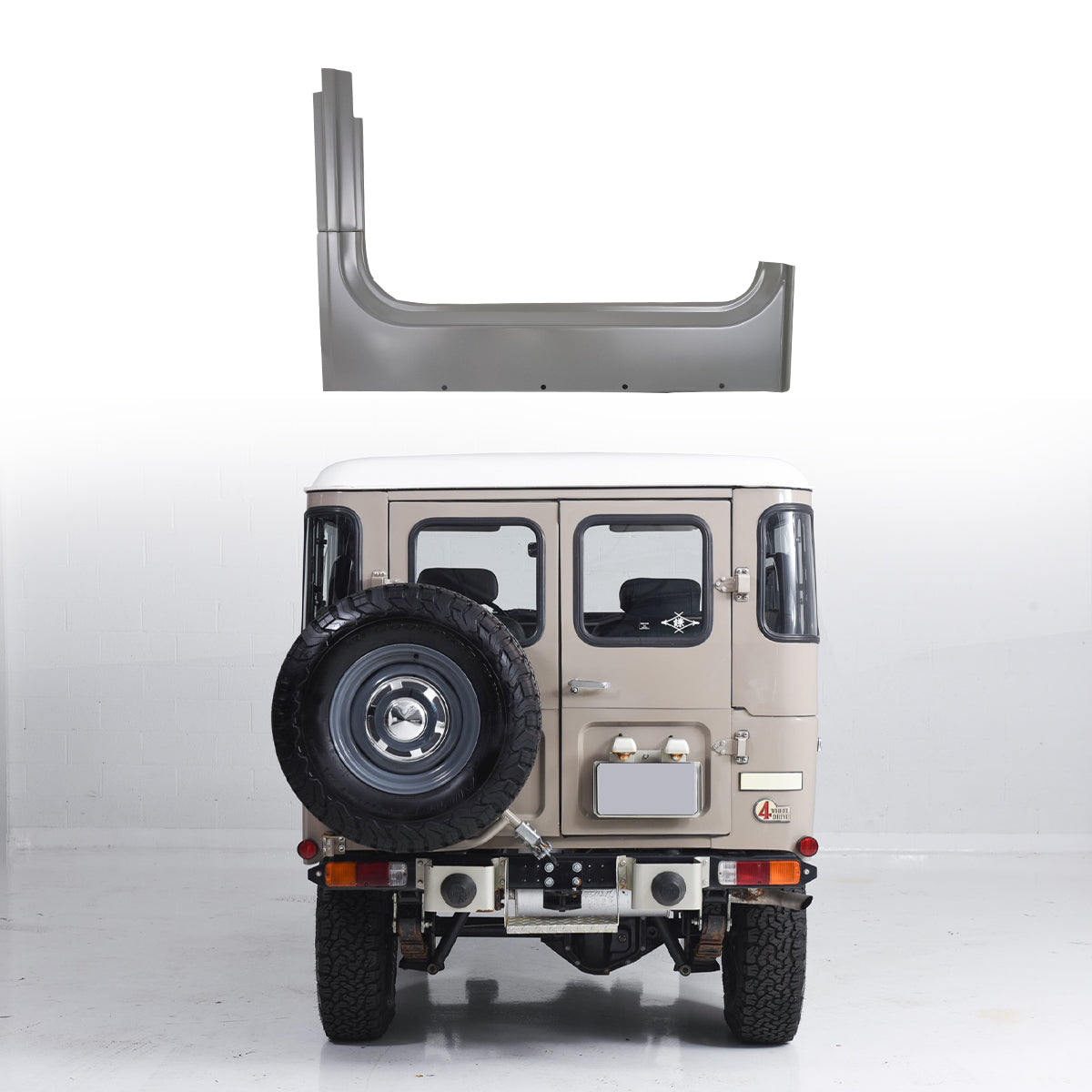 Rocker Panel Outer with Extension RH, for FJ40, FJ45 Toyota Land Cruiser