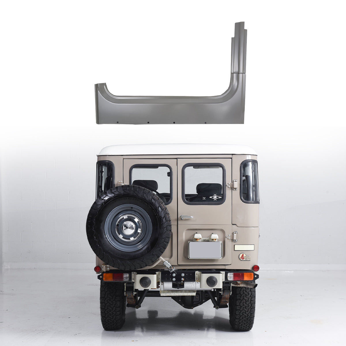 Rocker Panel Outer with Extension LH, for FJ40, FJ45 Toyota Land Cruiser