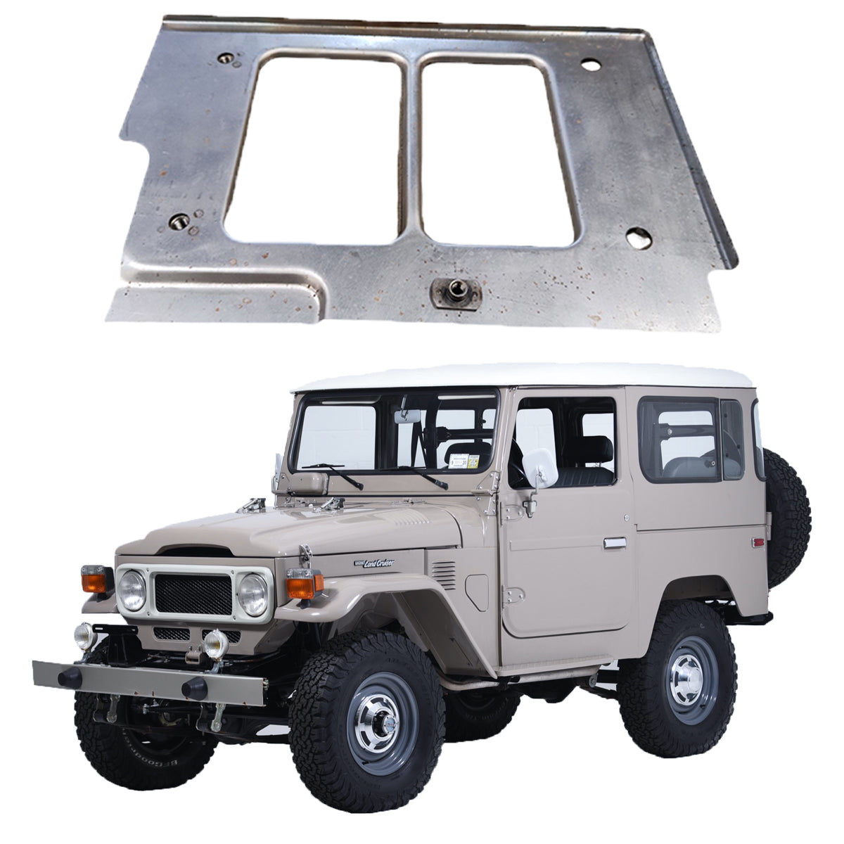 Panel with A/C Opennings, for FJ40, FJ45 Toyota Land Cruiser