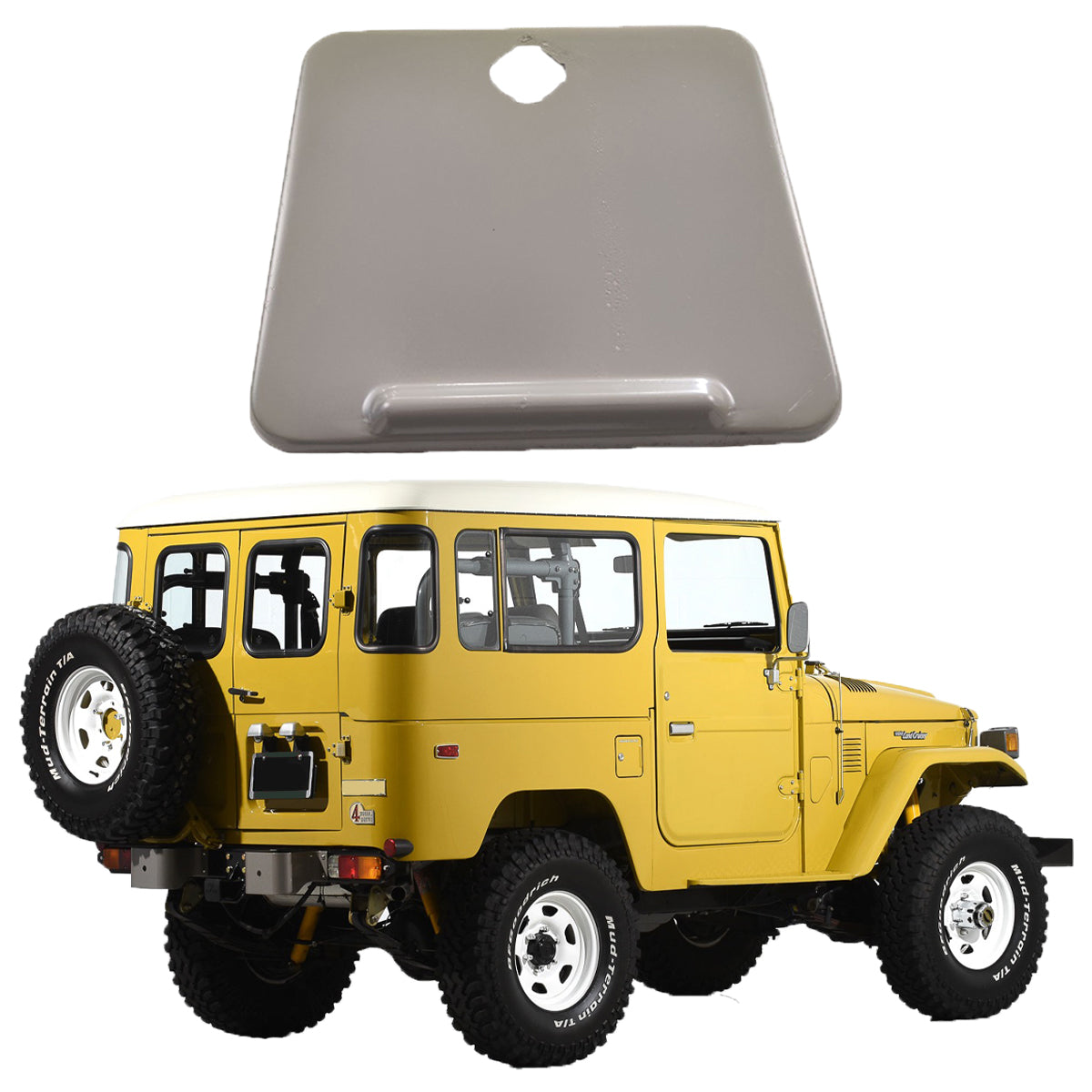 Gas Tank Cover Plate, for FJ40, FJ45 Toyota Land Cruiser