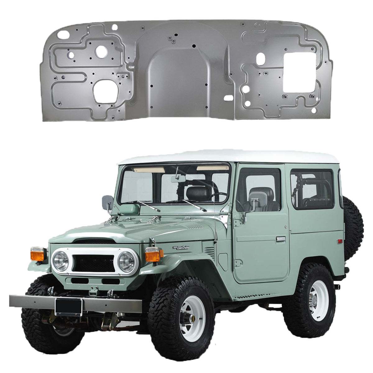 Firewall Skin, for FJ40, FJ45 Toyota Land Cruiser Topnault Classic