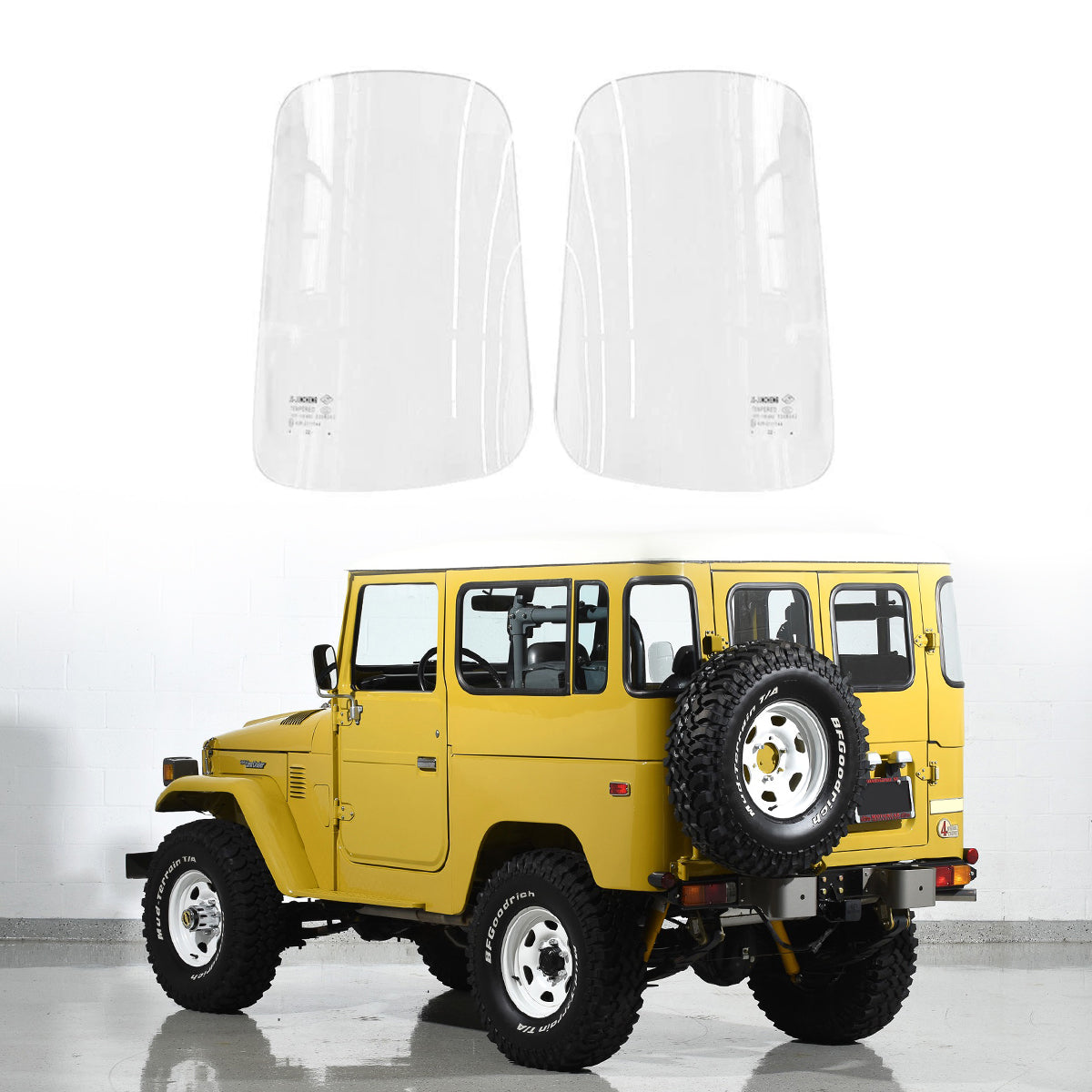 Corner Window Glass LH, for FJ40 Toyota Land Cruiser