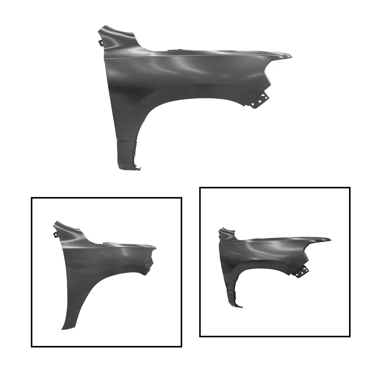 Replacement FRONT FENDER, RH W/O HOLE, 2019-2022 Ram 1500, (Steel)