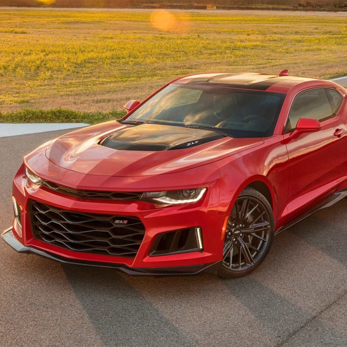 Replacement HOOD, W/O SCOOP, 2017-2022 Chevrolet Camaro, 23483328, (Alum)