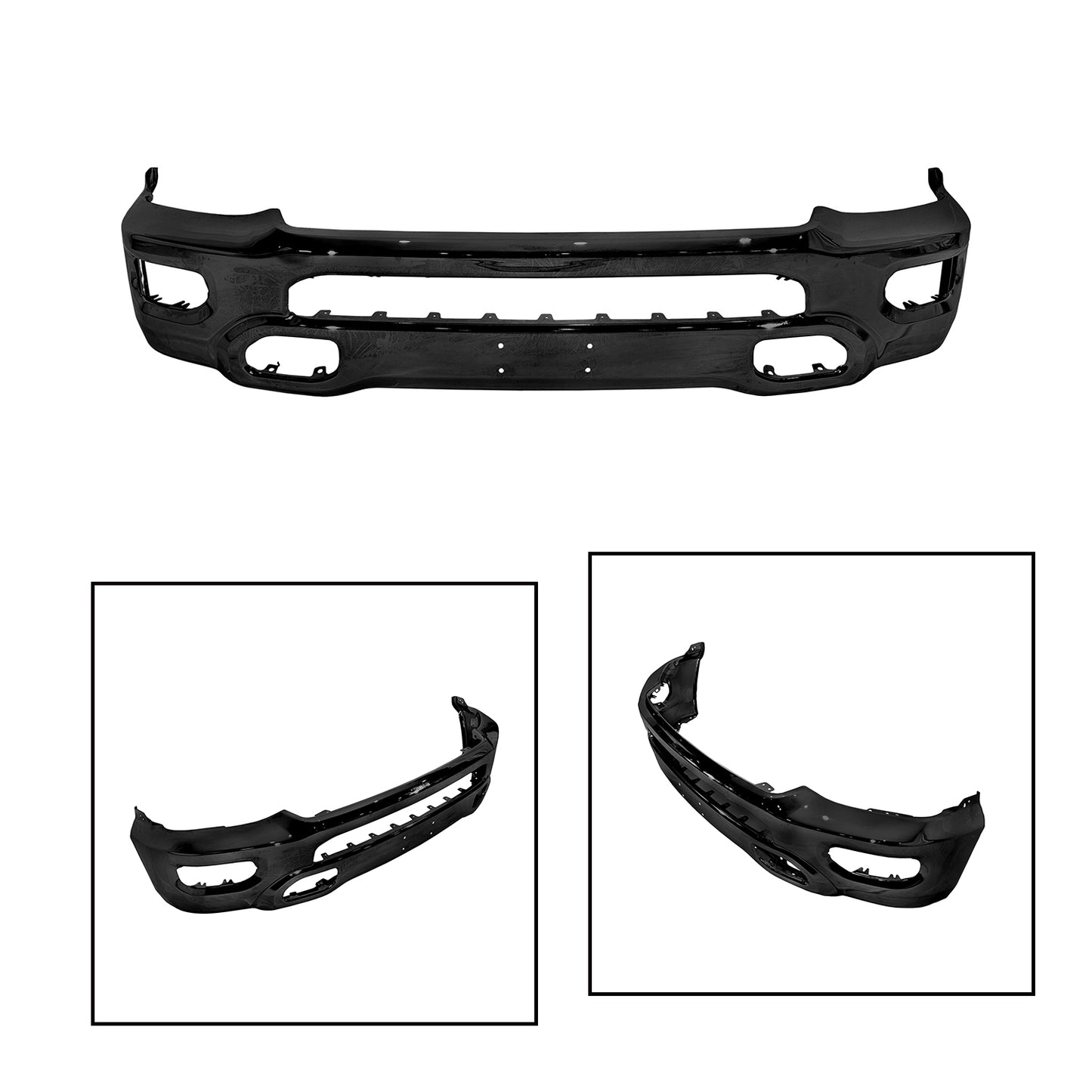 Replacement Front Bumper, 2019-2023 Ram 1500, 5Zb88Sz0Ad, (STEEL)