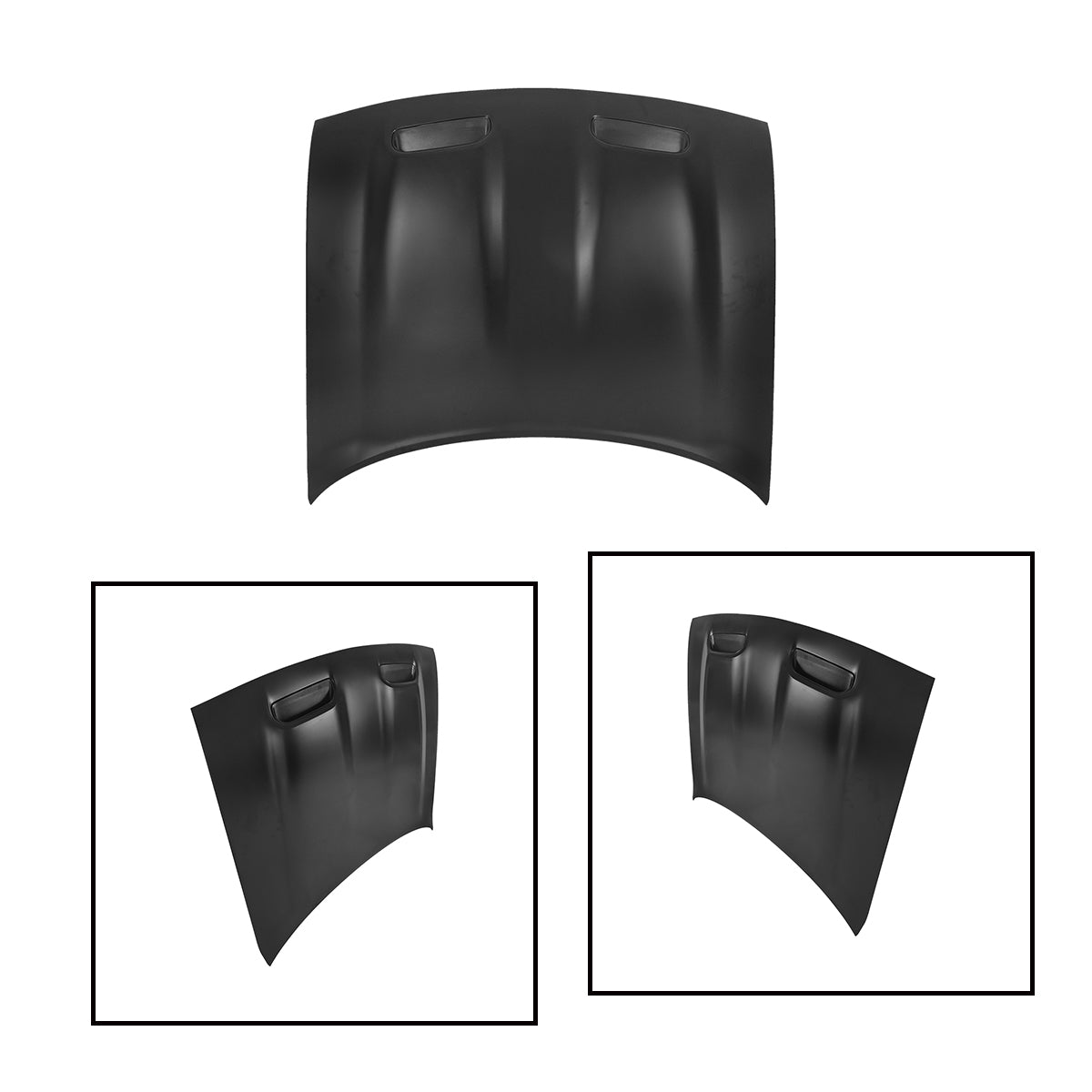 Replacement Hood, Red Eye Style With Vented Bezel, 2008-2023 Dodge Challenger, (ALUM)