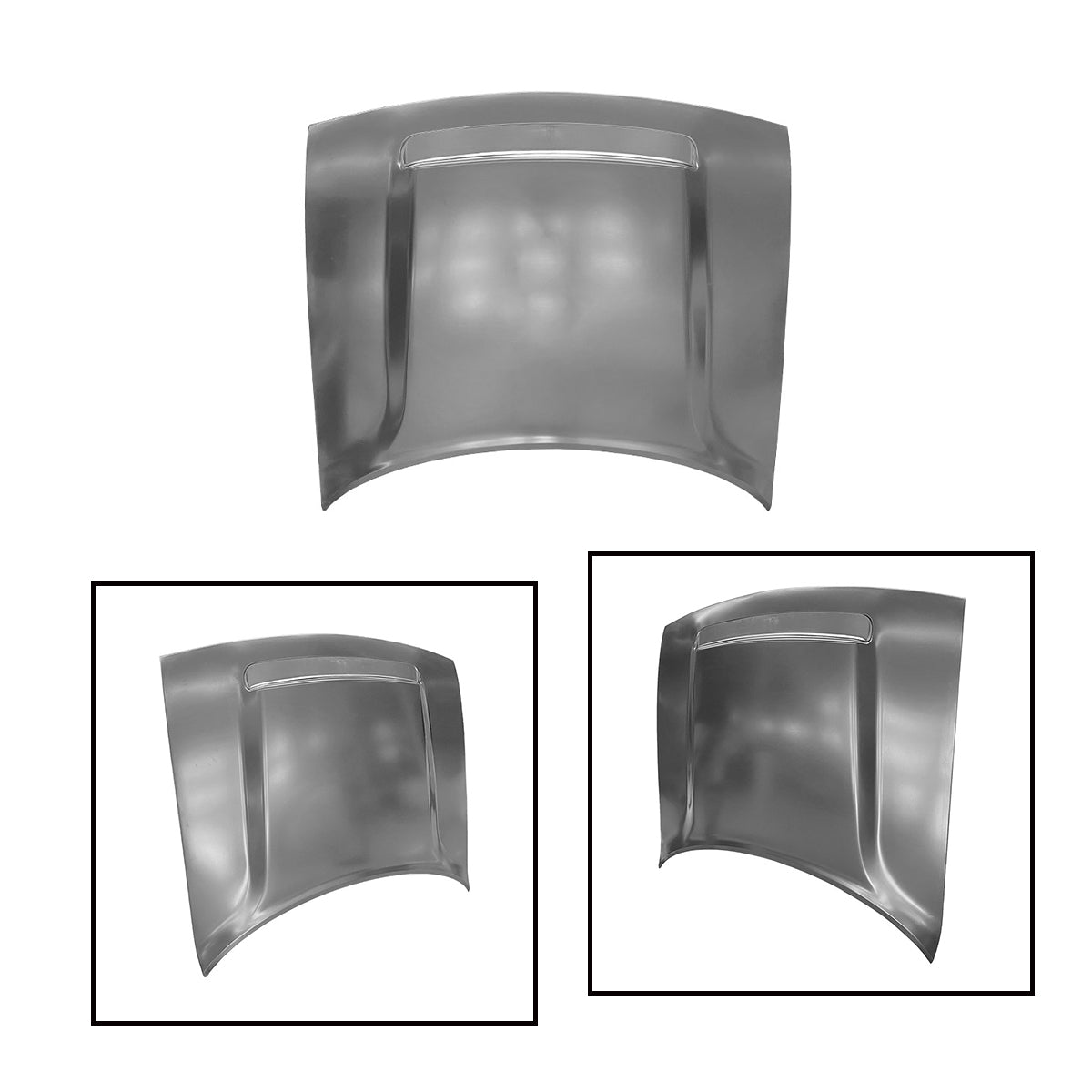Replacement Hood, Demon STyle With Vent, 2015-2023 Dodge Challenger, 68372580Ae, (ALUM)