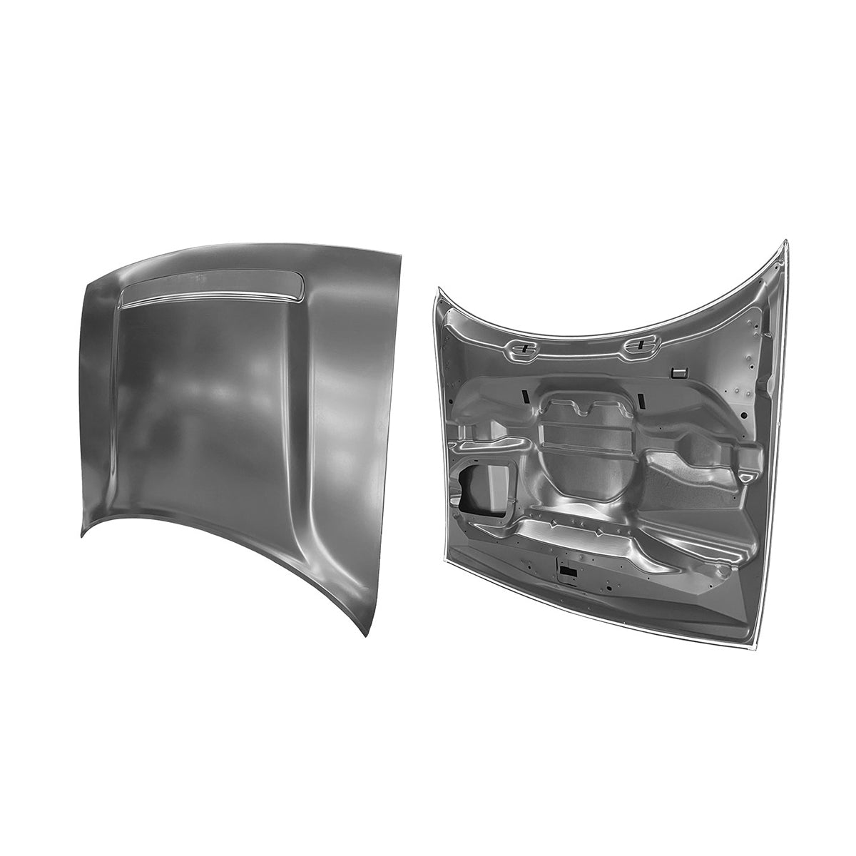 Replacement Hood, Demon STyle With Vent, 2015-2023 Dodge Challenger, 68372580Ae, (ALUM)