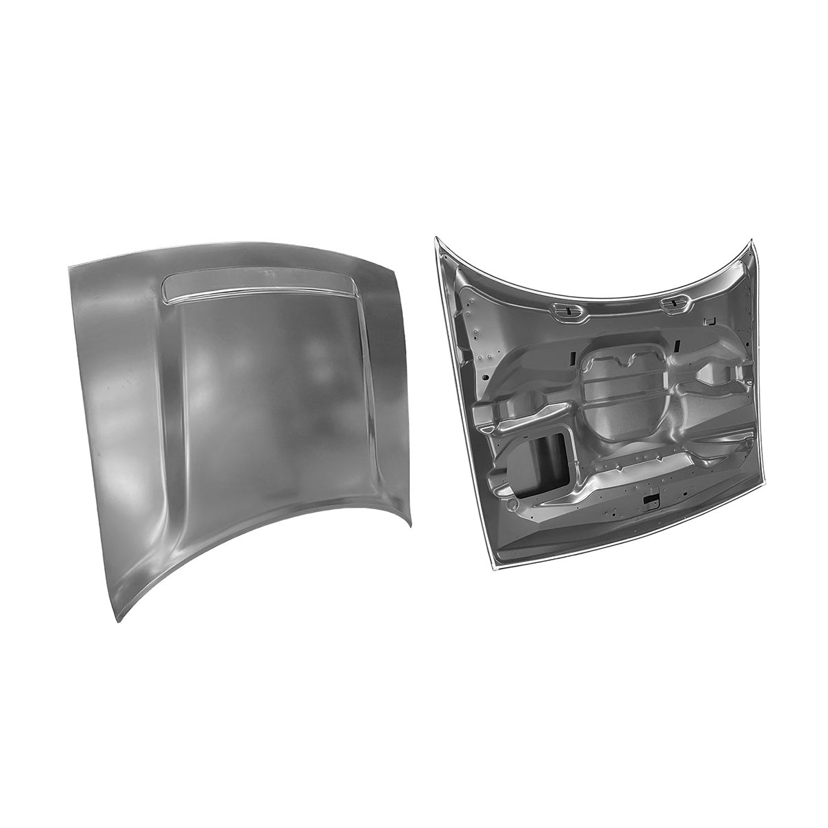 Replacement Hood, Demon STyle With Vent, 2015-2023 Dodge Challenger, 68372580Ae, (ALUM)