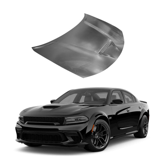 Replacement SCAT PACK HOOD, W. SCOOP, 2015-2023 Dodge Charger, (Alum)