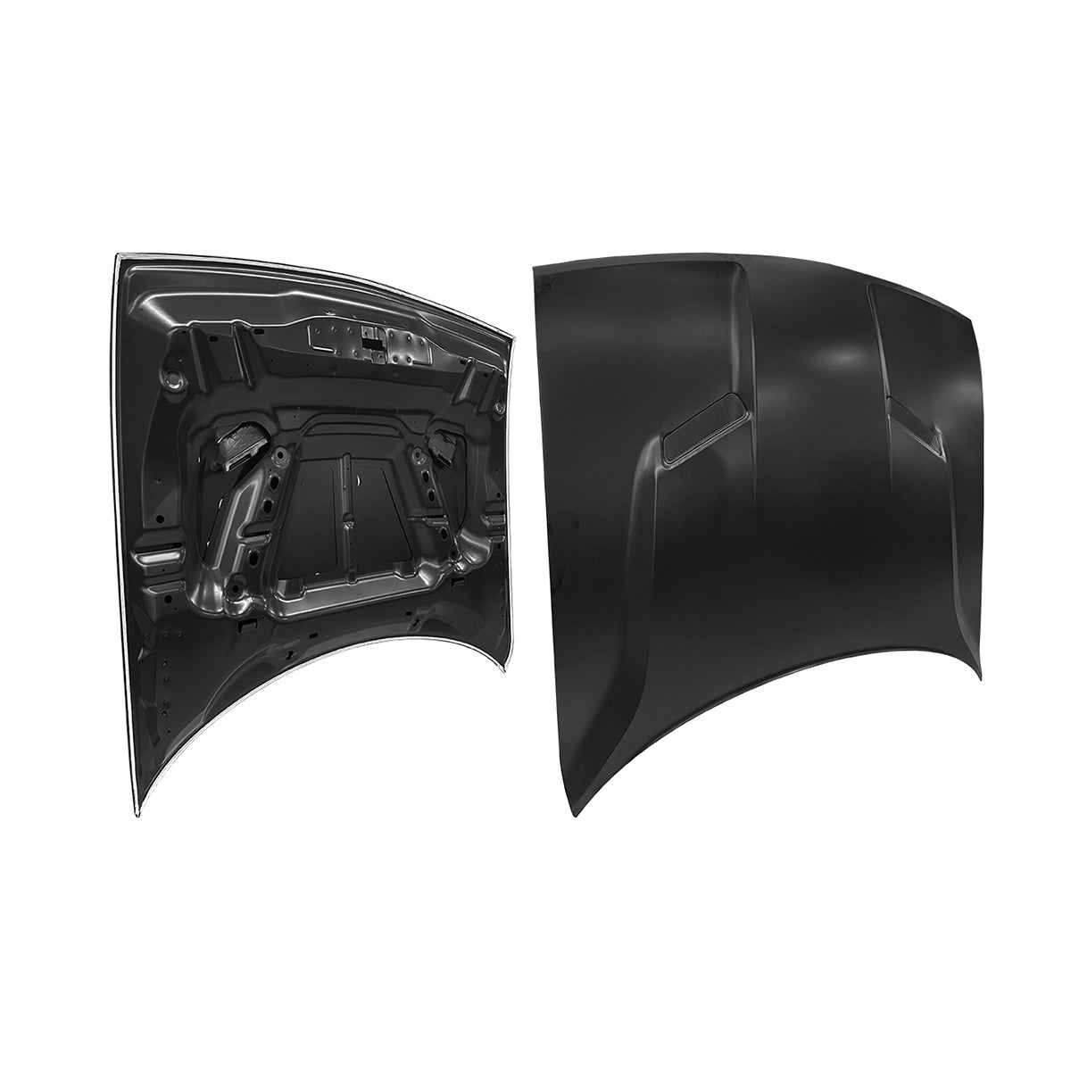 Replacement HOOD, WITH SCOOP, 2015-2018 Dodge Challenger, 68259670AA, (Alum)