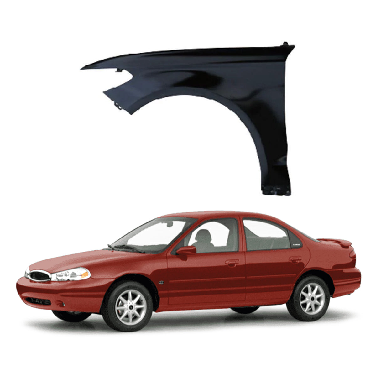 Replacement FRONT FENDER, LH, 2013-2019 Ford MONDEO, HS7BF16006CC, (Steel)