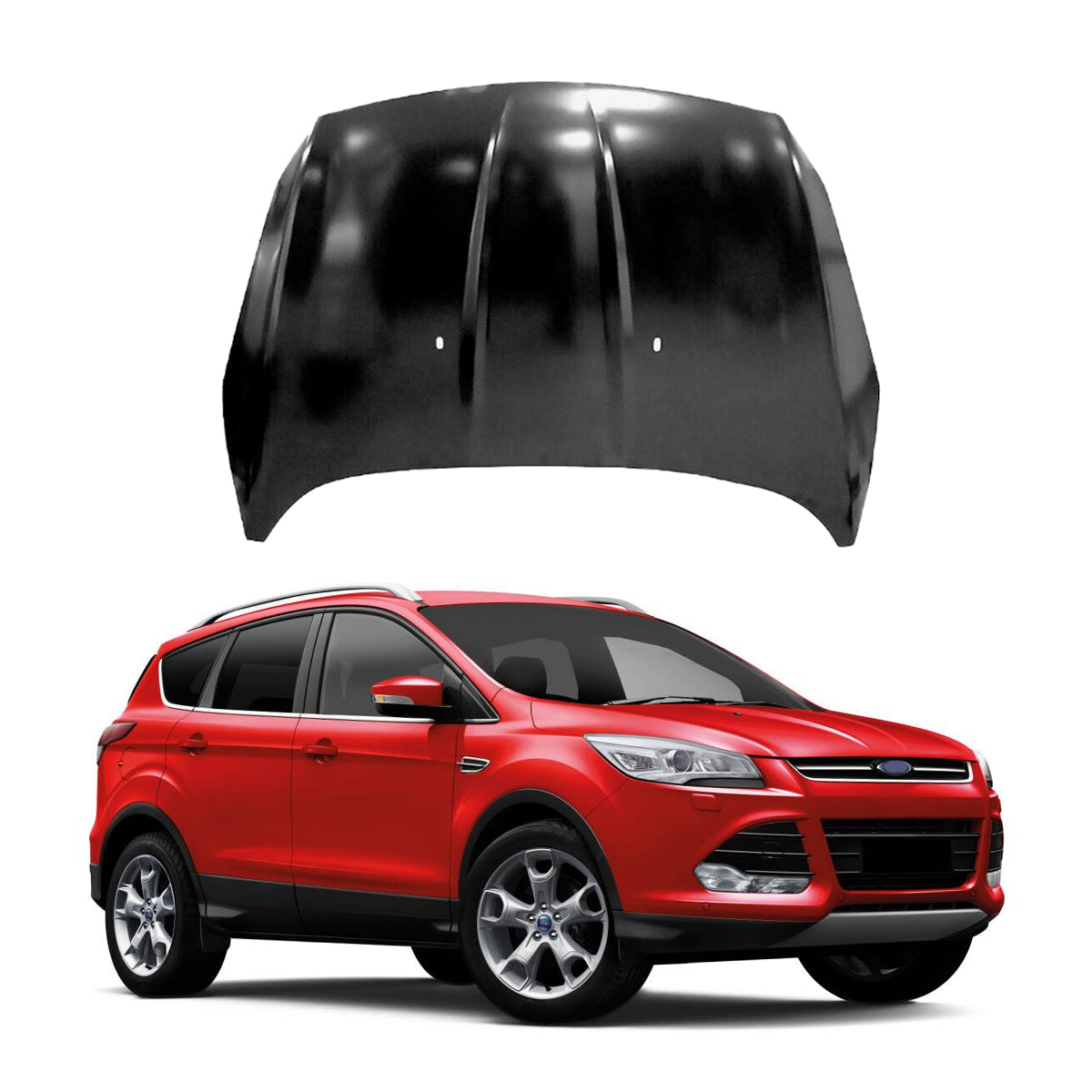 Replacement HOOD, 2013-2016 Ford Escape, CJ54S16612AH, CJ5Z-16612A, (Steel)