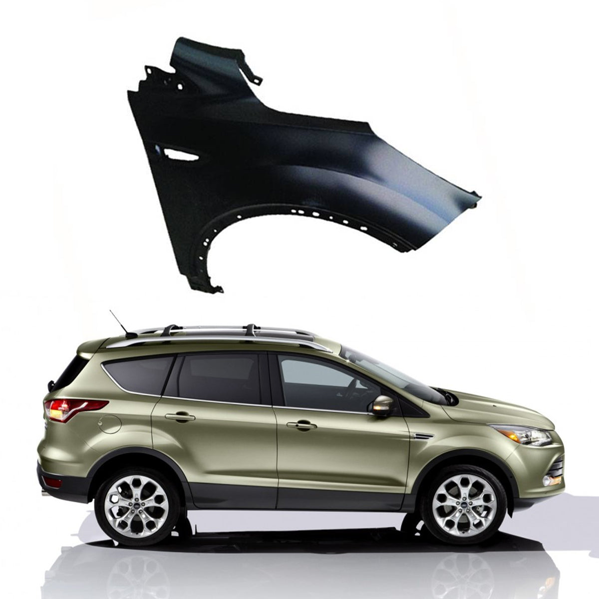 Replacement FRONT FENDER, RH, 2013-2016 Ford Escape, CJ5416005AG, (Steel)