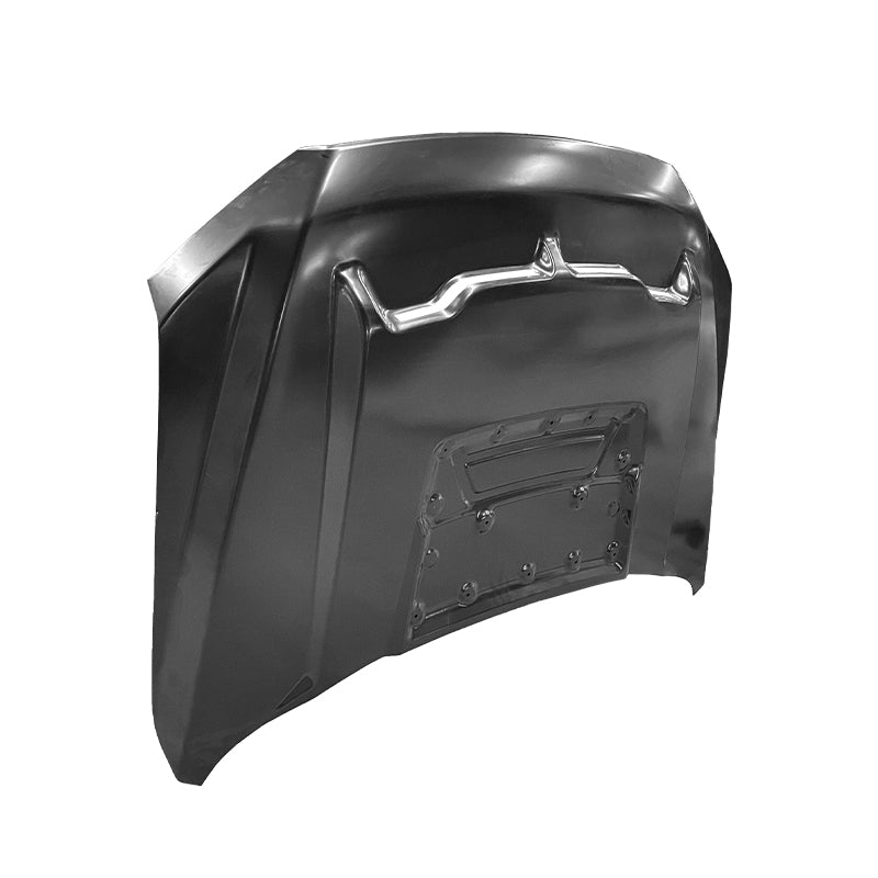 Replacement GT500 STYLE W/AIR VENT SCOOP HOOD, 2015-2020 Ford F150, (Alum)