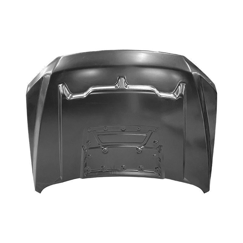 Replacement GT500 STYLE W/AIR VENT SCOOP HOOD, 2015-2020 Ford F150, (Alum)