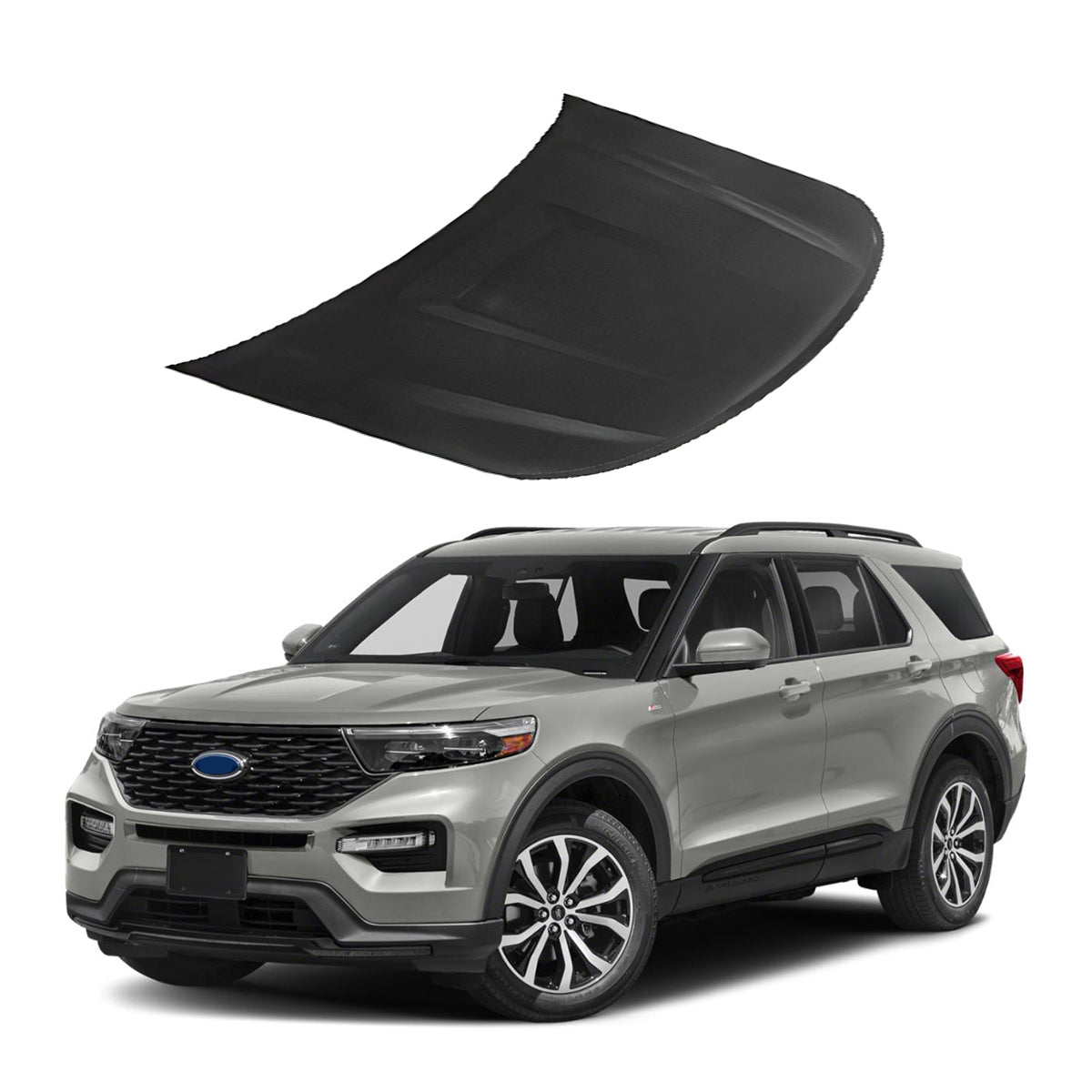 Replacement HOOD, 2020-2023 Ford Explorer, LB5Z16612A, (Alum)