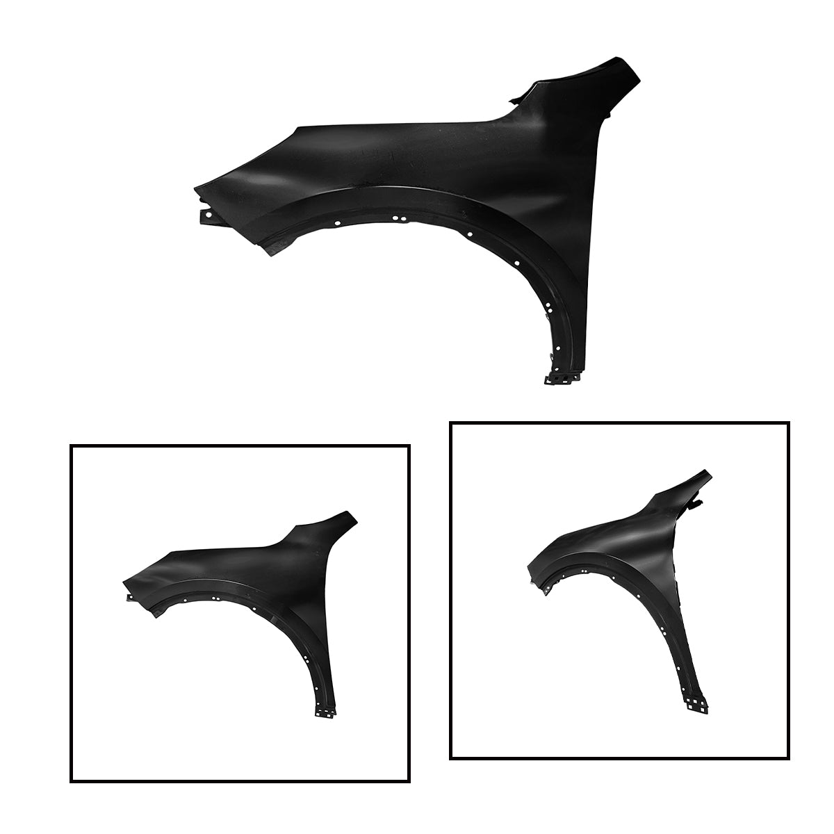 Replacement Front Fender, LH, 2020-2023 Ford Escape, Lj6Z16006C, (STEEL)