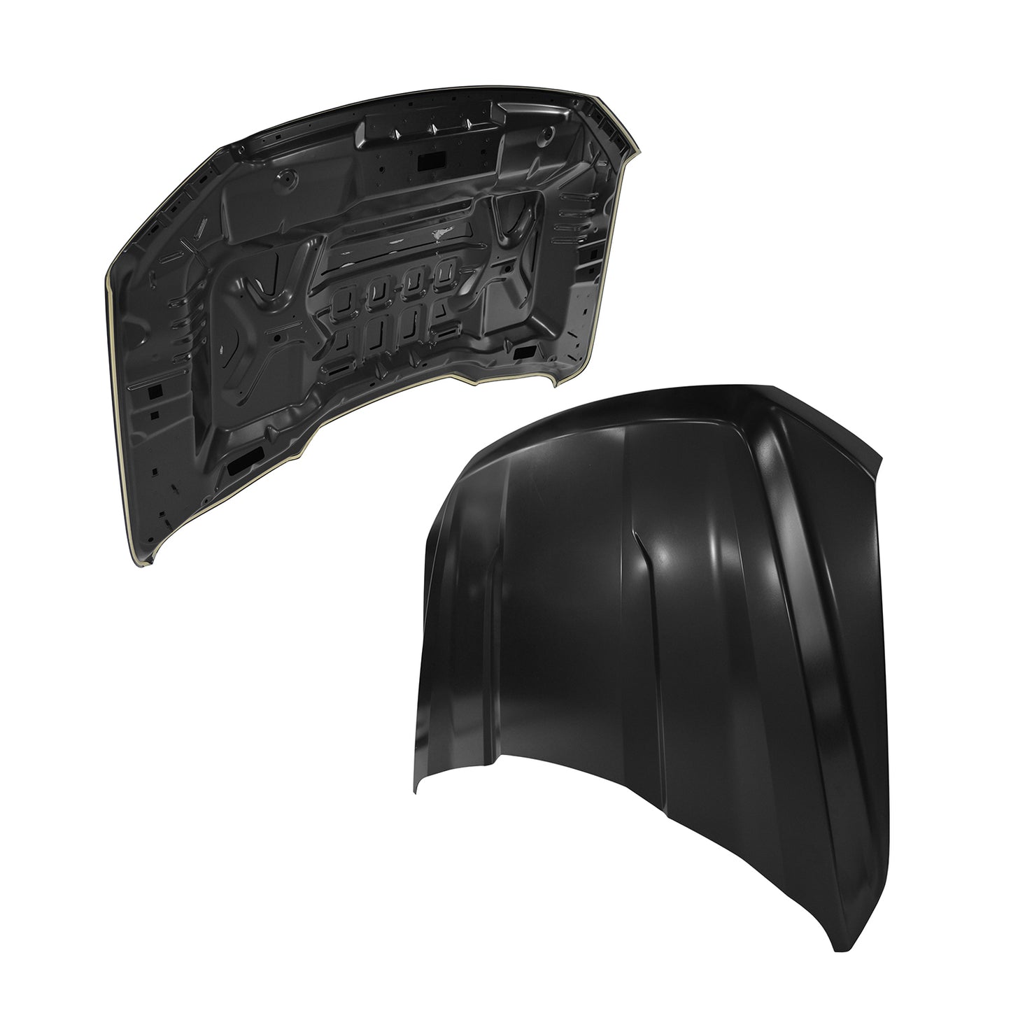 Replacement Hood, 2021-2023 Ford F150, Ml3Z16612D, (ALUM)