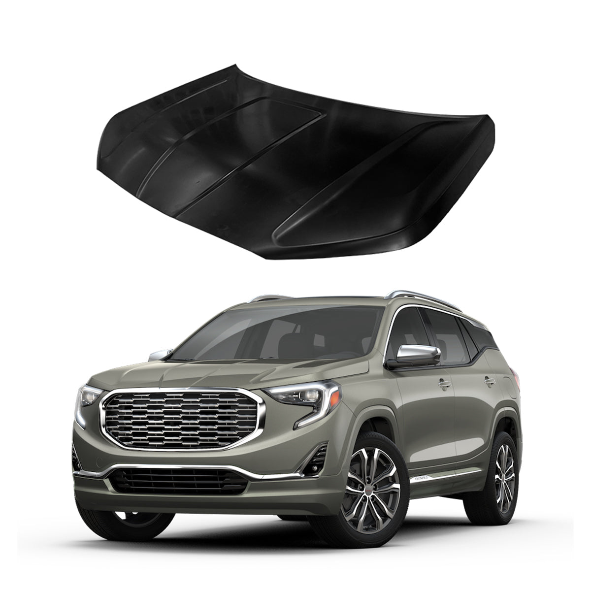 Replacement HOOD, 2017-2023 GMC Terrain, 23233249, (Steel)