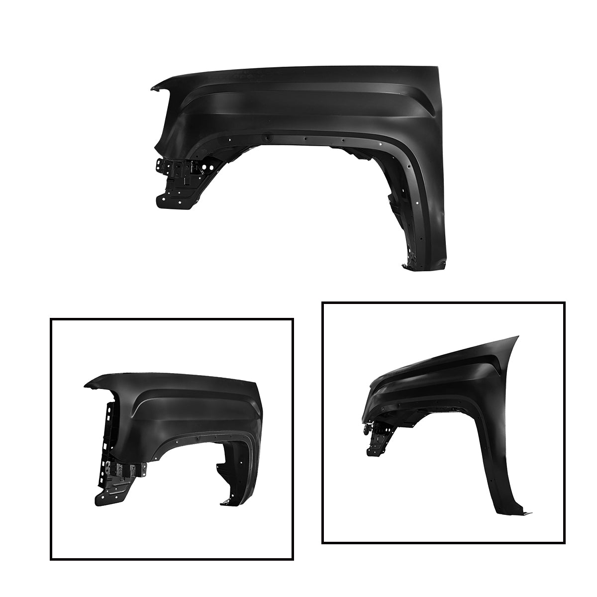 Replacement FRONT FENDER, 2014-2018 GMC Sierra 1500, LH23303550, (Steel)