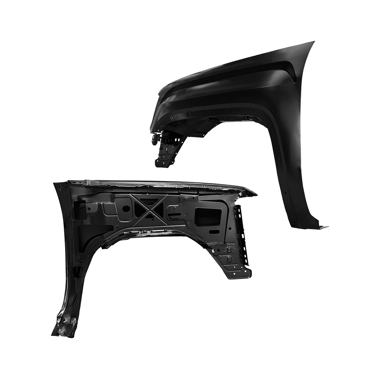 Replacement FRONT FENDER, 2014-2018 GMC Sierra 1500, LH23303550, (Steel)