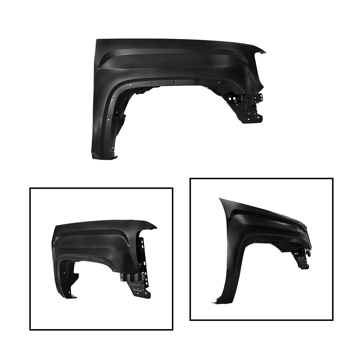 Replacement Front Fender, 2014-2018 Gmc Sierra 1500, RH84214216, (STEEL)