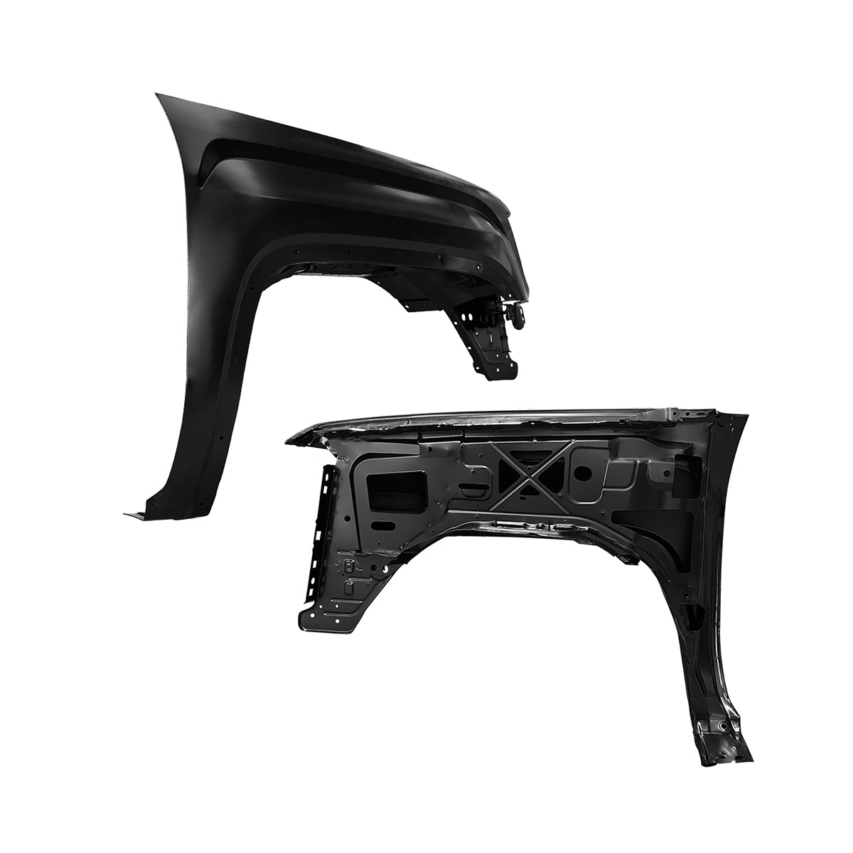 Replacement Front Fender, 2014-2018 Gmc Sierra 1500, RH84214216, (STEEL)