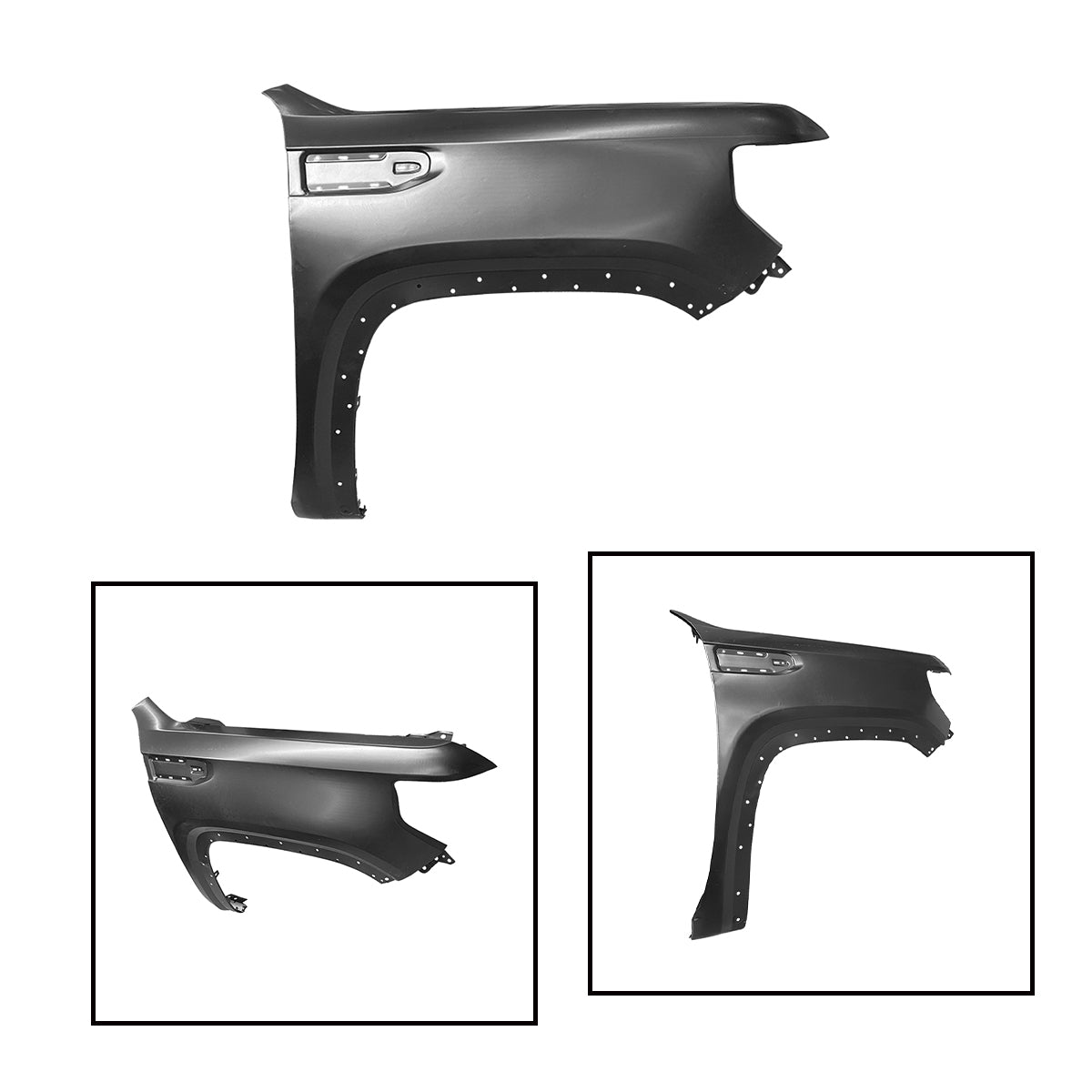 Replacement Front Fender, RH, 2019-2023 Gmc Sierra 1500, 84496745, (ALUM)