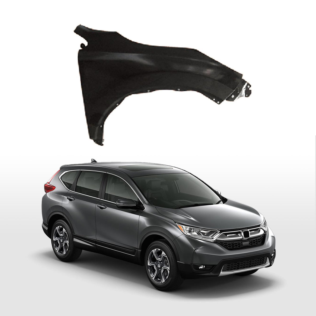 Replacement FRONT FENDER, RH, 2017-2021 Honda CR-V, (Steel)
