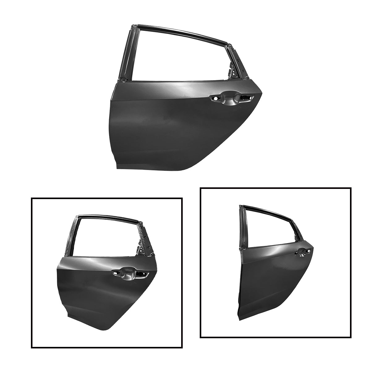 Replacement Rear Door, LH, 2016-2021 Honda Civic, (STEEL)