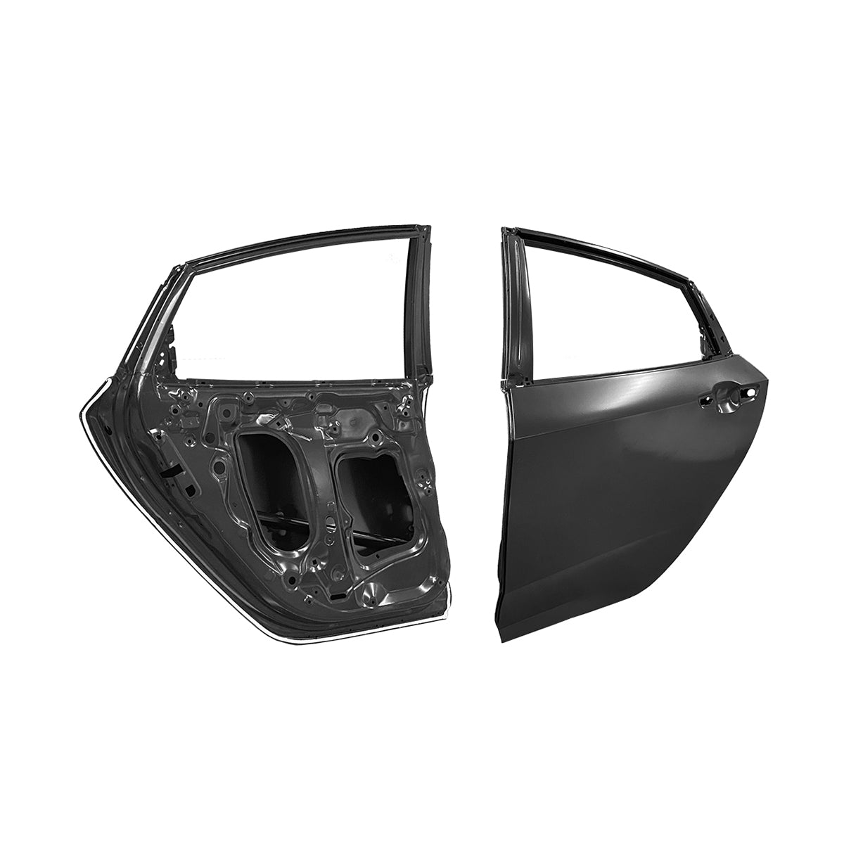 Replacement Rear Door, LH, 2016-2021 Honda Civic, (STEEL)