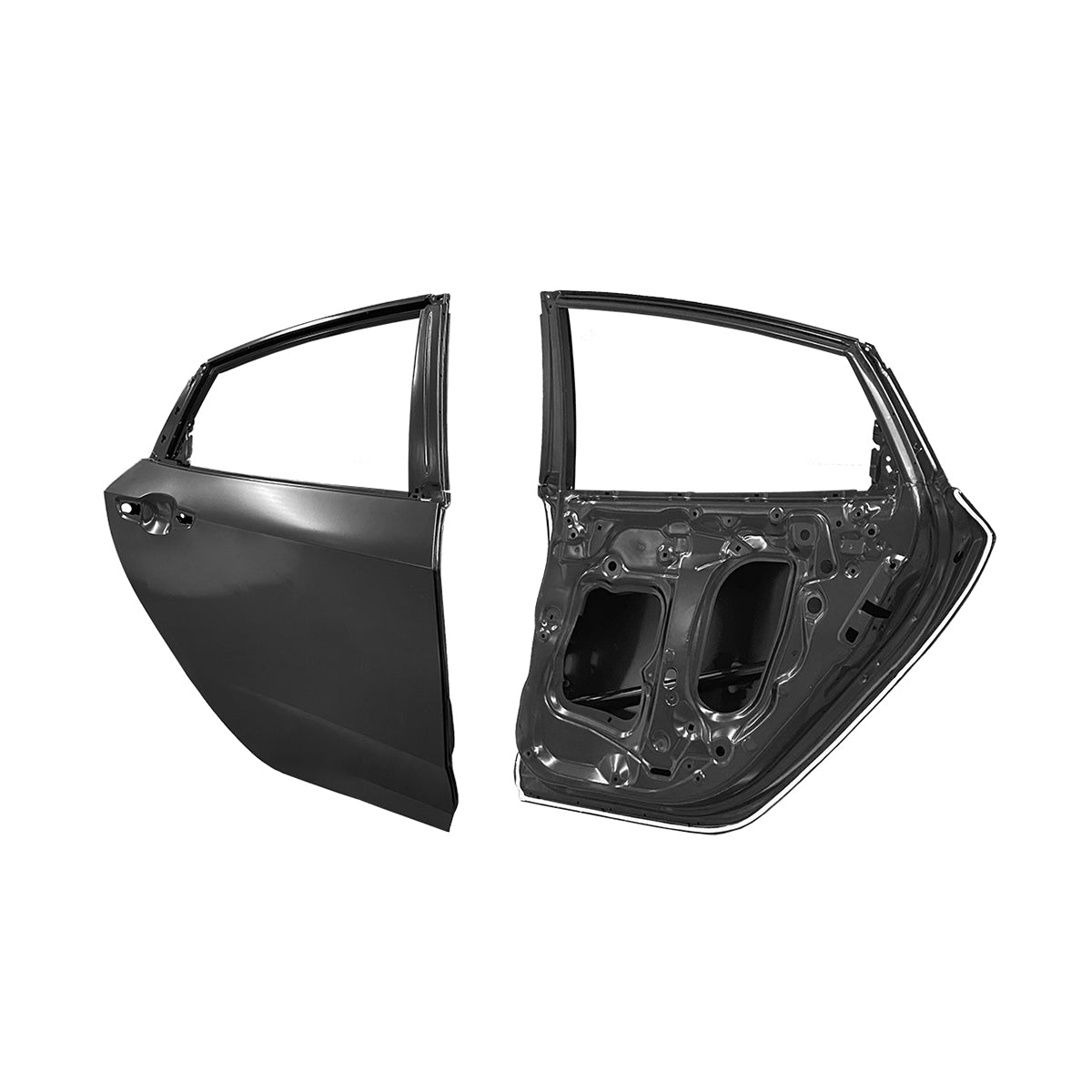 Replacement Rear Door, RH, 2016-2021 Honda Civic, (STEEL)