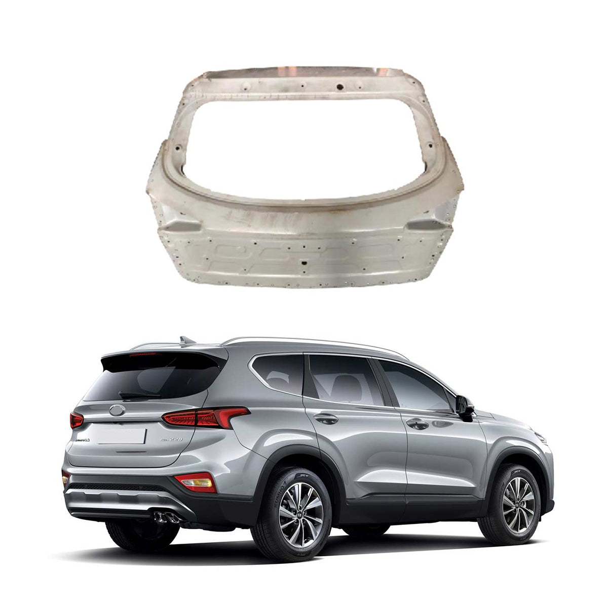 Replacement TAILGATE, 2019-2023 Hyundai Santa fe, (Steel)