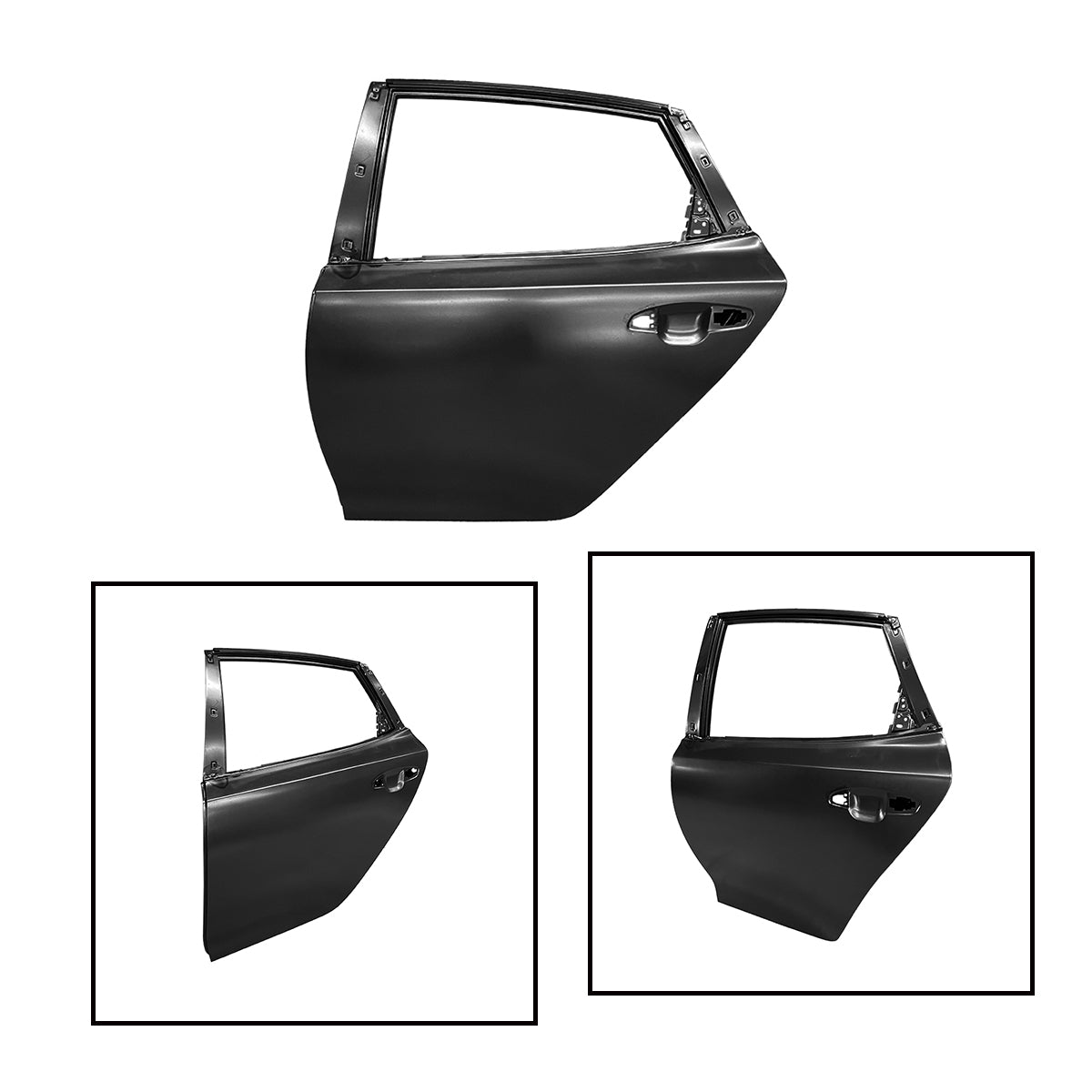 Replacement Rear Door, LH, 2016-2019 Kia Optima'16/K5, (STEEL)