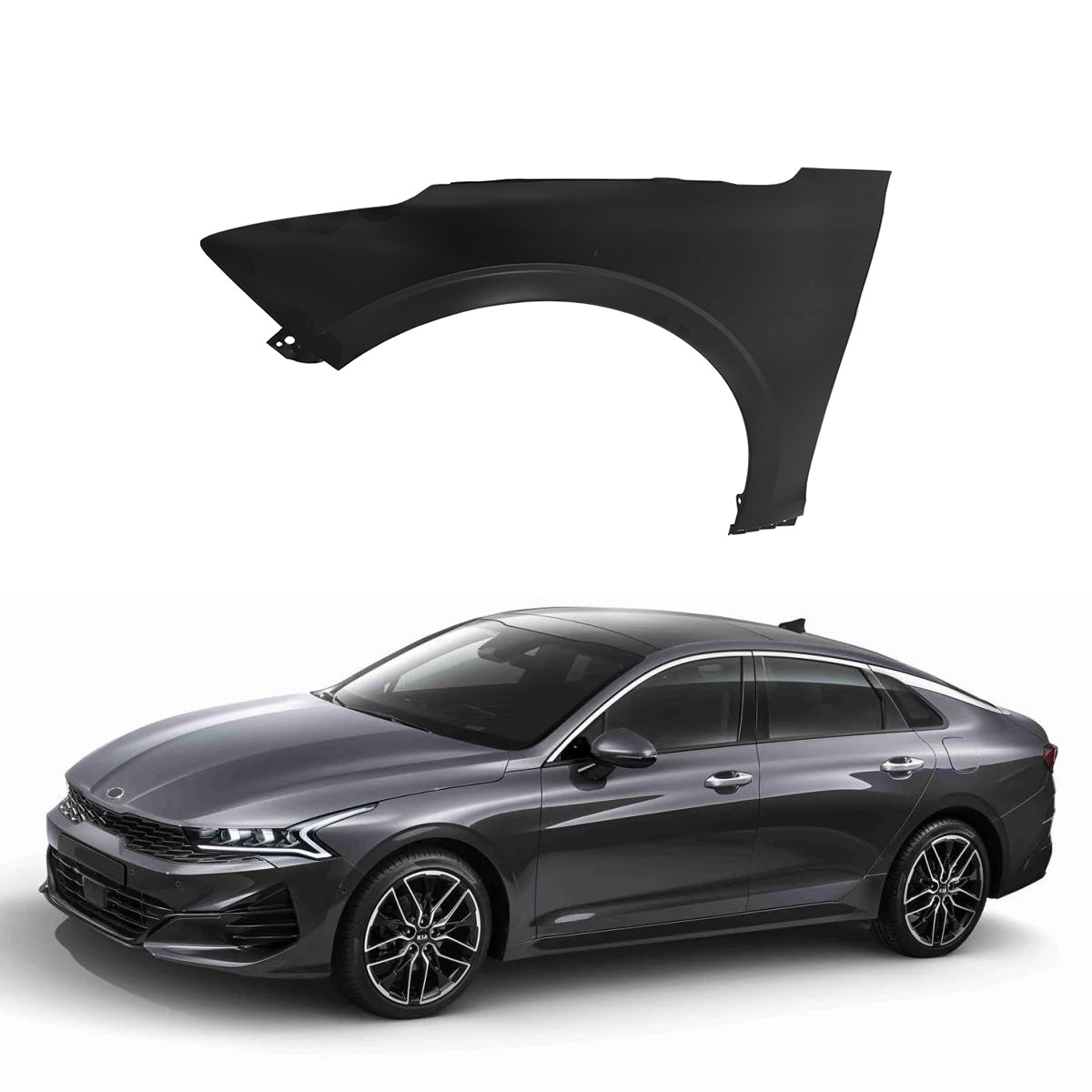 Replacement FRONT FENDER, LH, 2020-2023 Kia K5 Optima, 66311-L2000, (Steel)