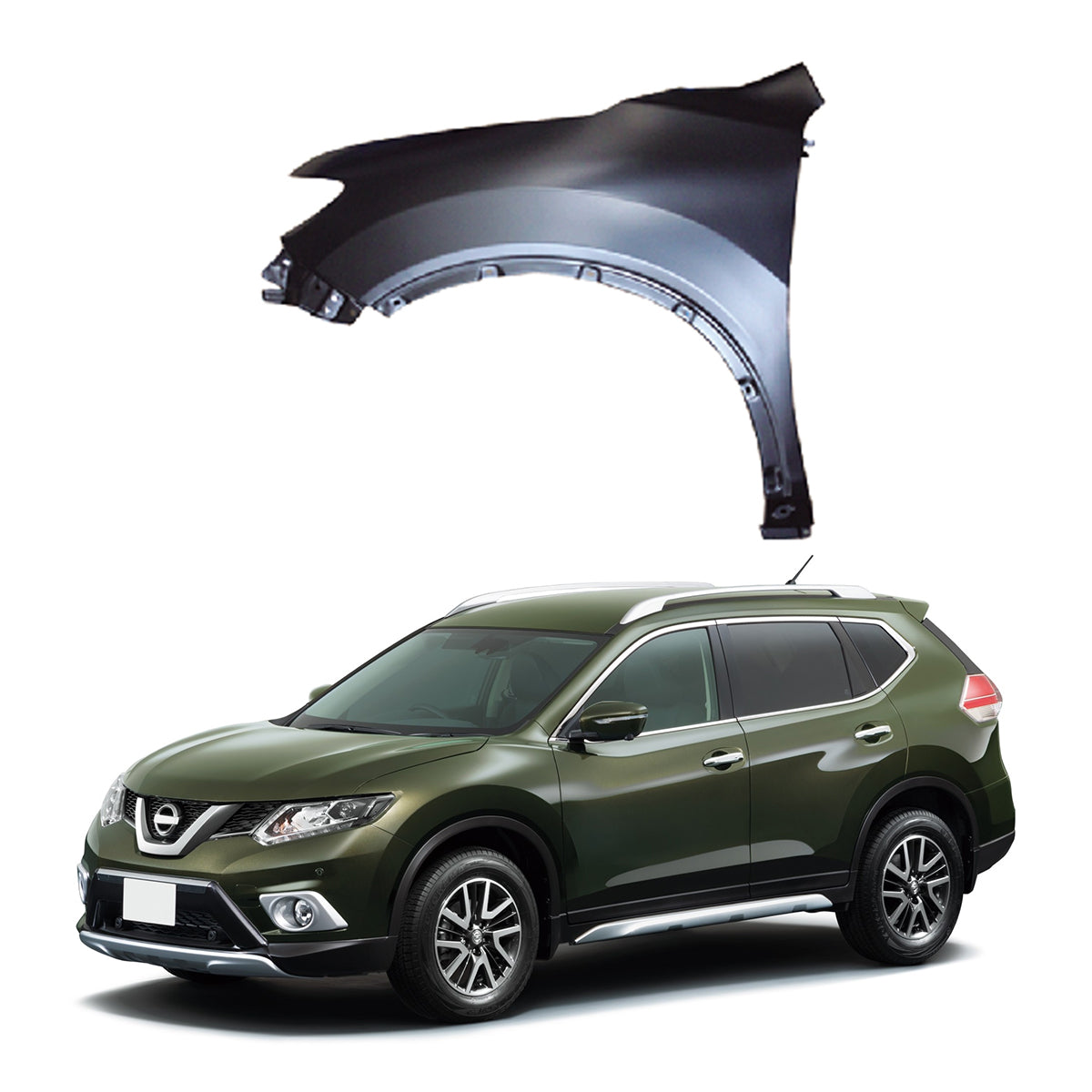 Replacement FRONT FENDER, LH, 2014-2020 Nissan Rogue, (Steel)