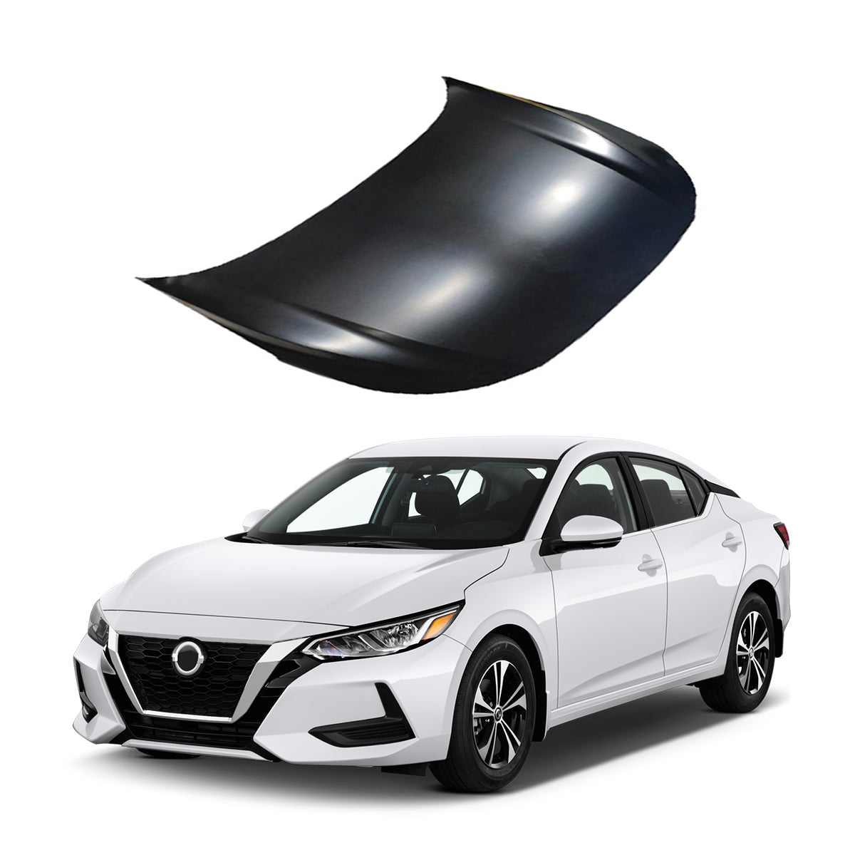 Replacement HOOD, 2020-2023 Nissan Sentra, (Steel)