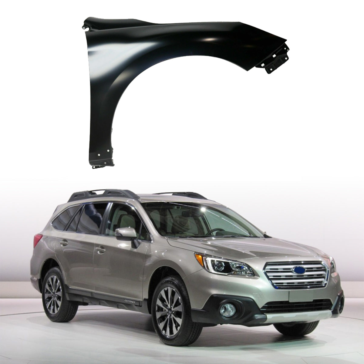 Replacement FRONT FENDER, RH, 2015-2019 Subaru Outback, (Steel)