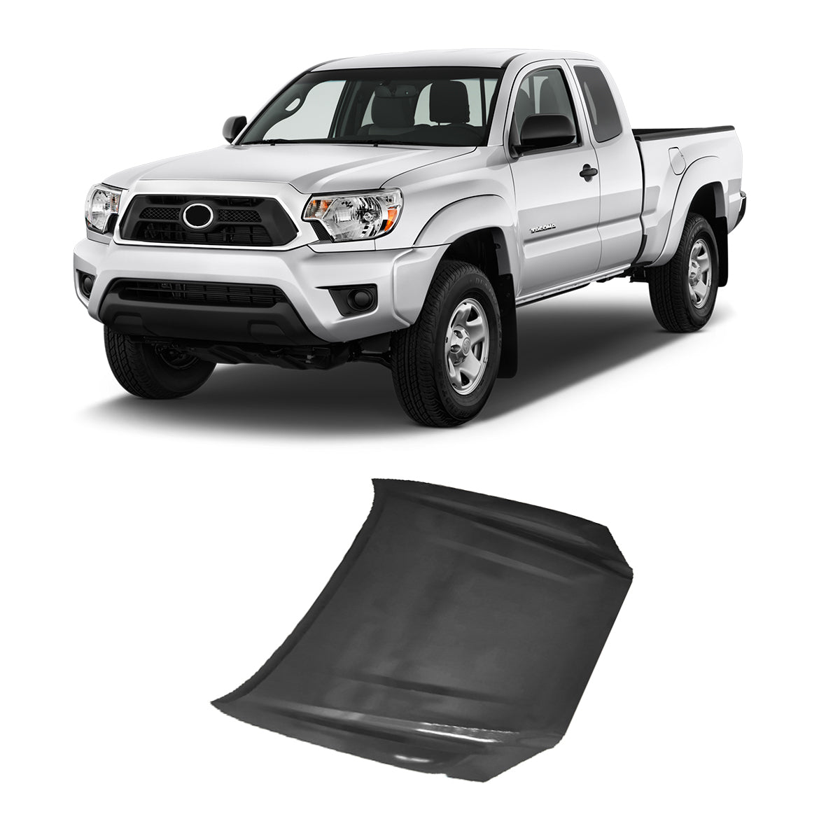 Replacement HOOD, 2012-2022 Toyota Tacoma, (Steel)