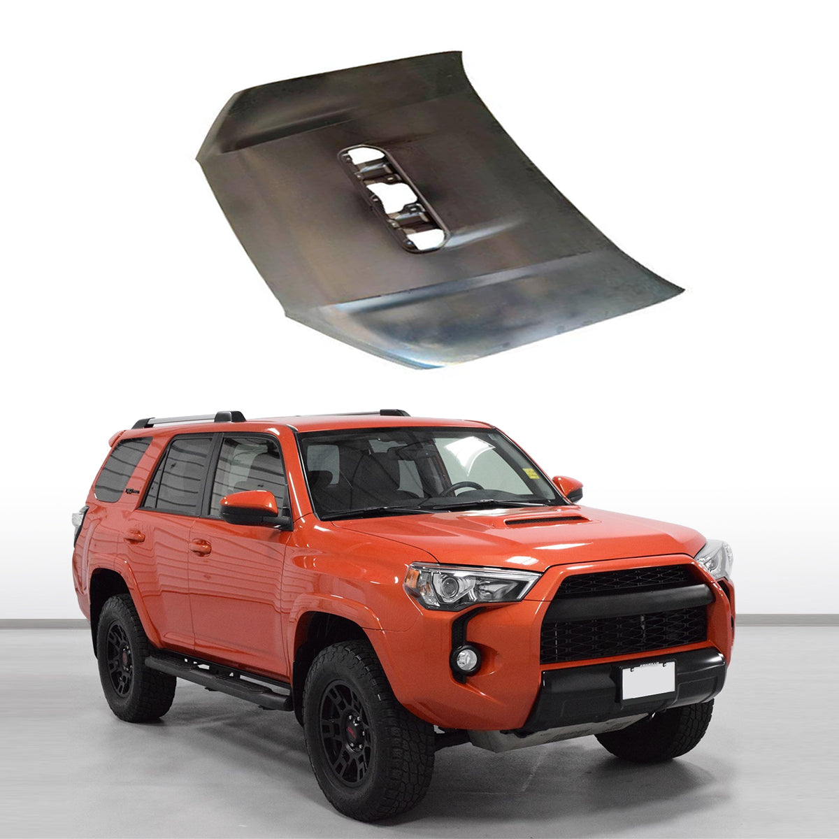 Replacement HOOD (W/O SCOOP), 2015 Toyota 4Runner, (Steel)